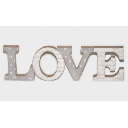 ΞΥΛΙΝΟ LOVE ΒΑΜΒΑΚΕΡΟ ΑΓΓΕΛΟΣ 40cm x 11.5cm 17-2100 0621143 (1 τεμάχιο)