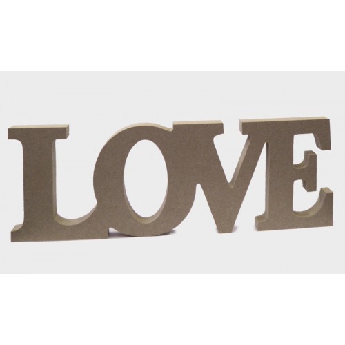 ΞΥΛΙΝΟ LOVE MDF 31cm x 11cm 0519381 (1 τεμάχιο)