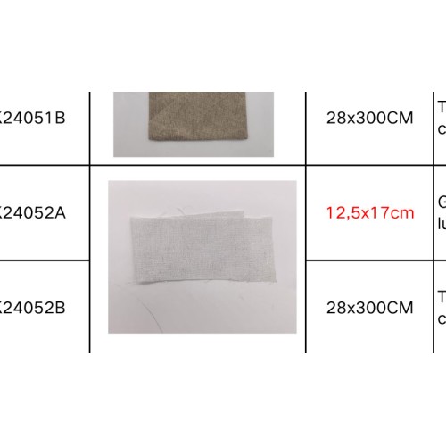 ΠΟΥΓΚΙ ΑΣΠΡΟ 12.5cm x 17cm ΤΥΠΟΥ ΓΑΖΑ ΚΟΛΑΡΙΣΜΕΝΟ ΜΕ ΑΣΗΜΟΚΛΩΣΤΗ 0527350 (12 τεμάχια)