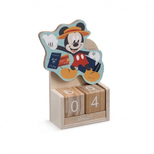 Ξύλινο ημερολόγιο Mickey travel 3x6,5x9,5cm