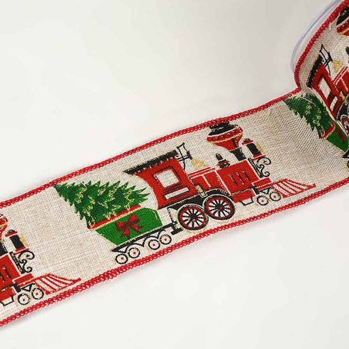 ΚΟΡΔ CHRISTMAS TRAIN 5.5cmΧ9.10m