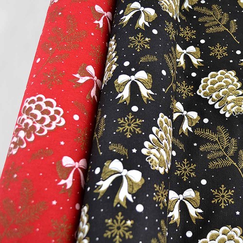 Ύφασμα polycotton christmas elegant 50cm (5m)