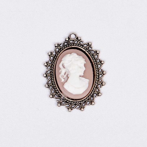 Cameo ασημένιο σάπιο μήλο 4cmx3cm 