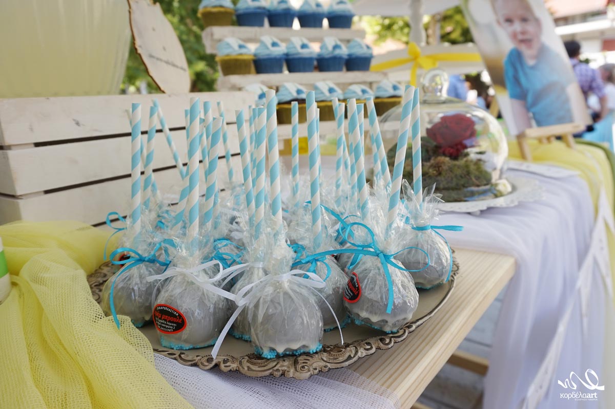 cake pops στολισμός βάπτισης μικρός πριγκιπασ